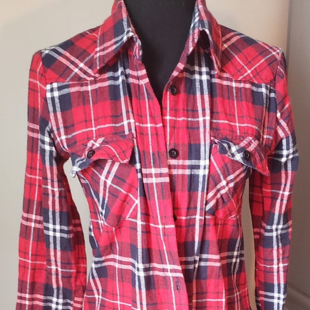Long flannel shirt
